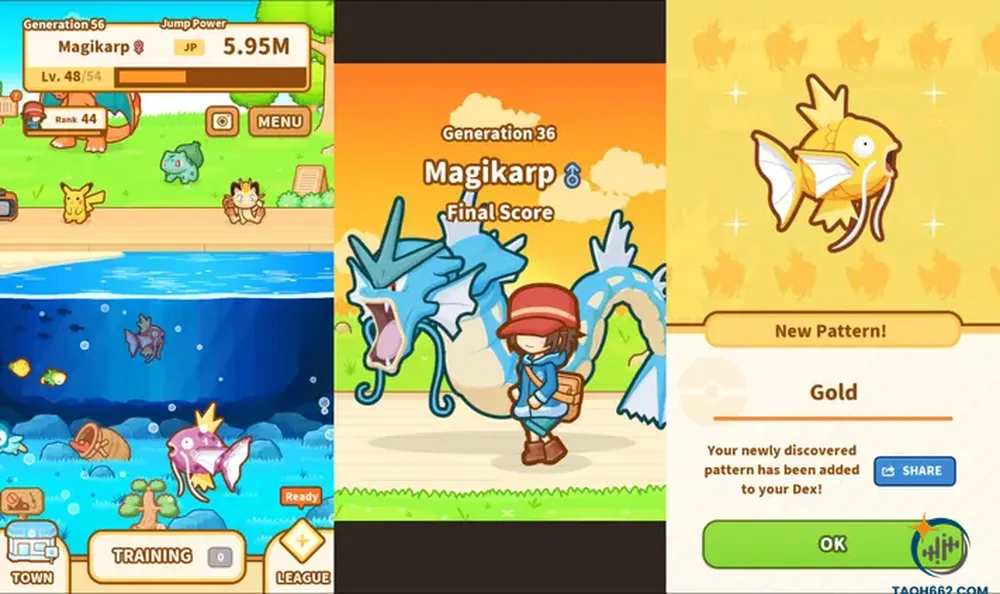 Top game Pokemon hay nhất: Pokémon: Magikarp Jump